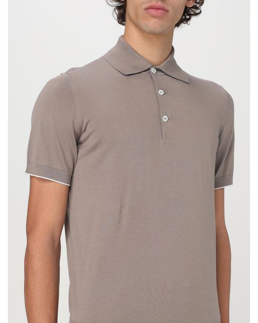 Brunello Cucinelli Polo Herren in Gray für Herren