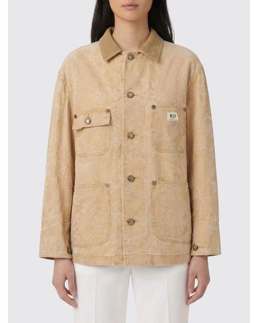 R13 Natural Linen Blend Jacket