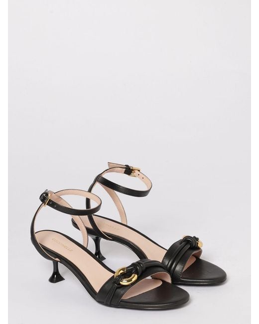 Coccinelle White Finn Leather Sandals