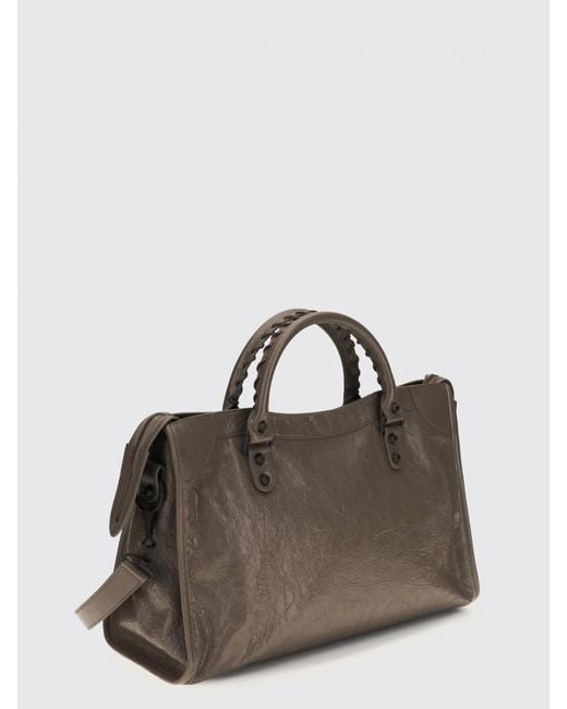 Balenciaga Brown Le City Arena Leather Bag
