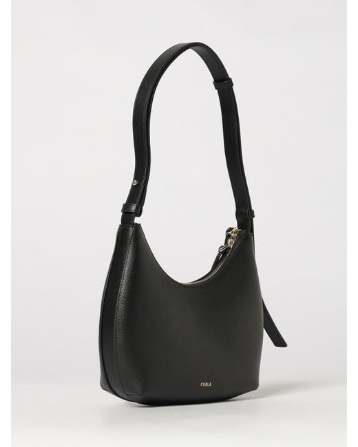 Furla Black Hobo Bag