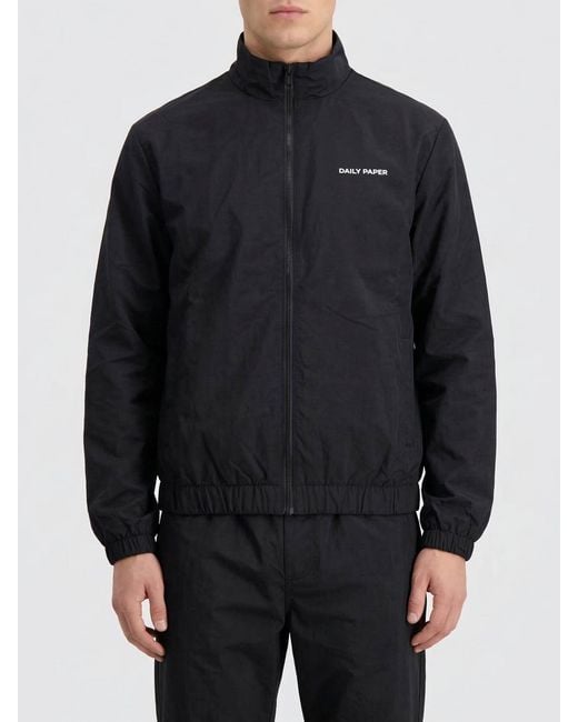 Daily Paper Black Eward Technical Fabric Jacket for men