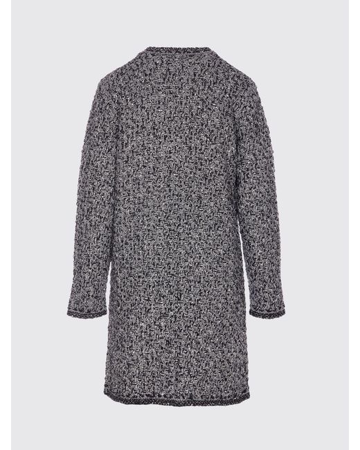 Fabiana Filippi Gray Bouclé Coat