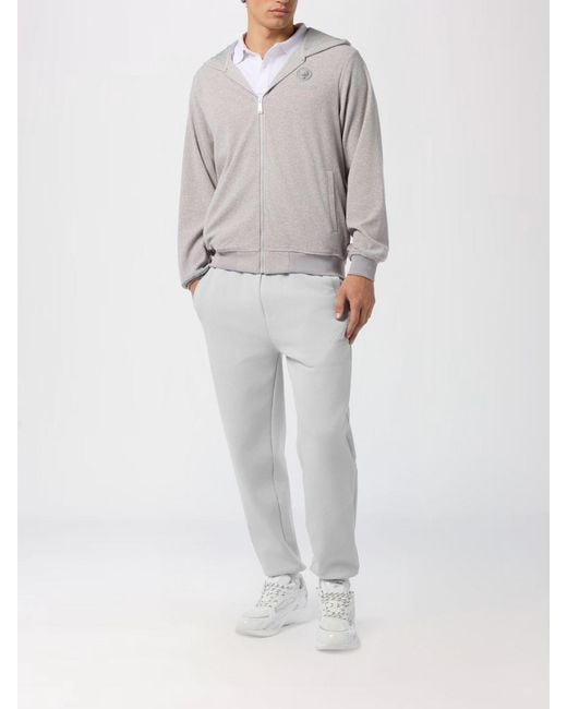 Philipp Plein Gray Hoodie for men
