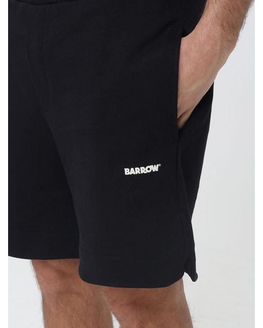 Barrow Blue Cotton Jogging Shorts for men