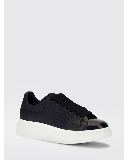 McQueen White Oversize Low-Top Calfskin Trainers With Chunky Sole for men