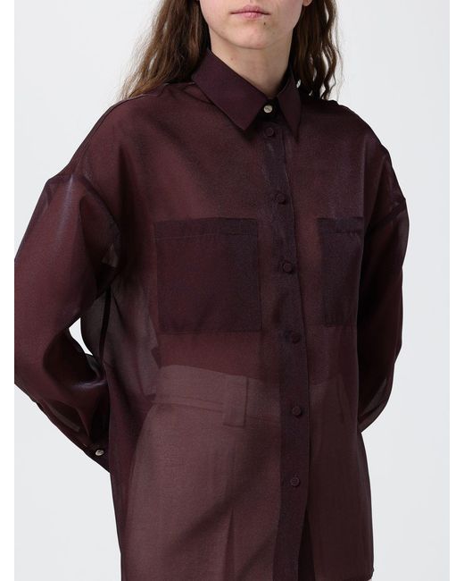 Liu Jo Purple Chiffon Shirt