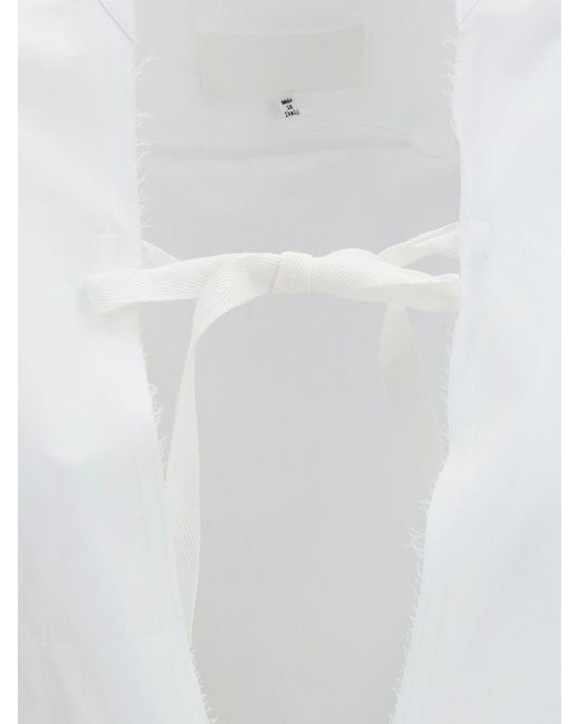 Maison Margiela White Cotton Shirt for men