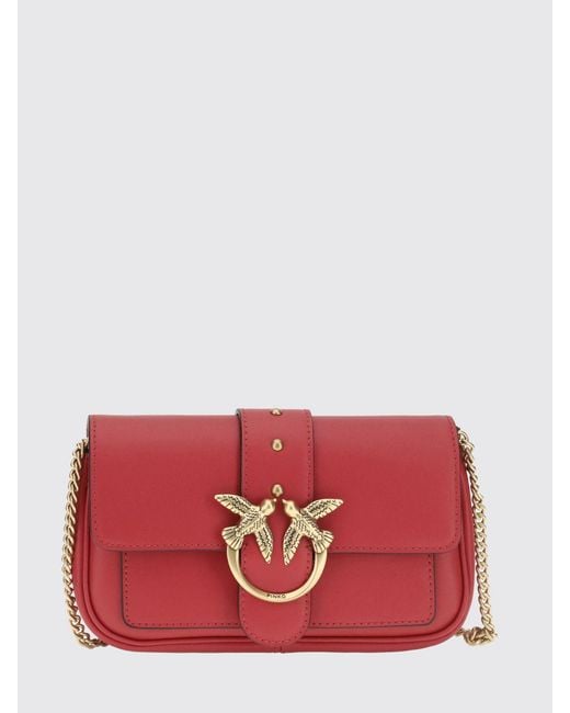 Pinko Red Shoulder Bag