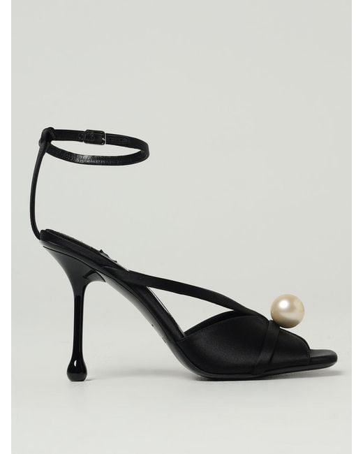 Jimmy Choo Black Flat Sandals