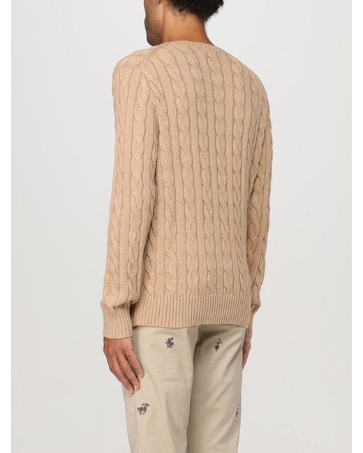 Polo Ralph Lauren Natural Cotton Cable Knit Sweater for men