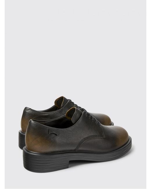 Camper White Dean Smoked Recycled Leather Derby Shoes