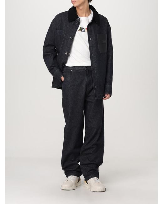 Fendi Blue Jacket for men