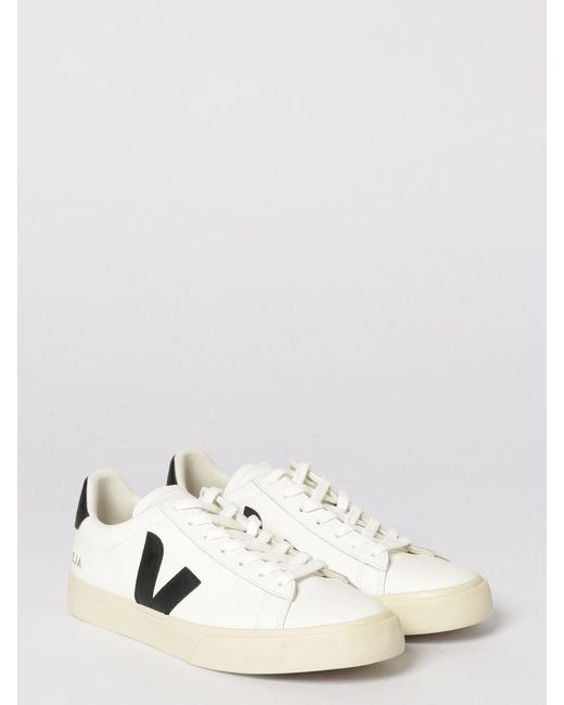 Veja White Campo O.T. Leather Sneakers for men