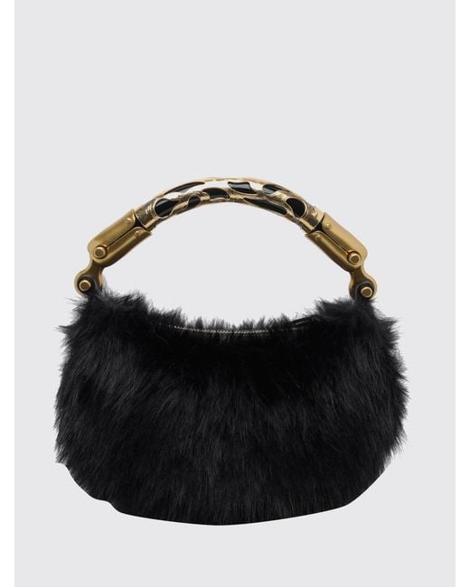 Mini Borsa A Mano Ébène di Balmain in Black