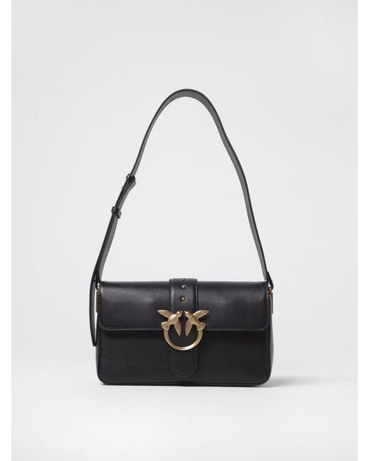Pinko White Love Bag Slouchy Leather Bag