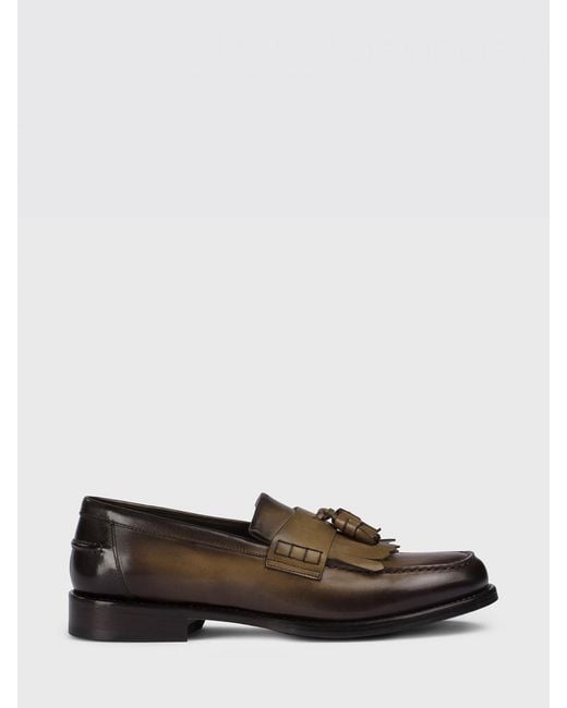 Doucal's White Smoked Leather Loafers With Fringes And Tassels for men