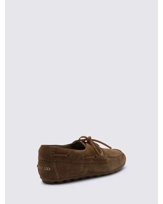 Hogan Brown Suede Loafers