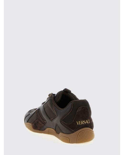 Versace White Galaxia Leather Sneakers for men