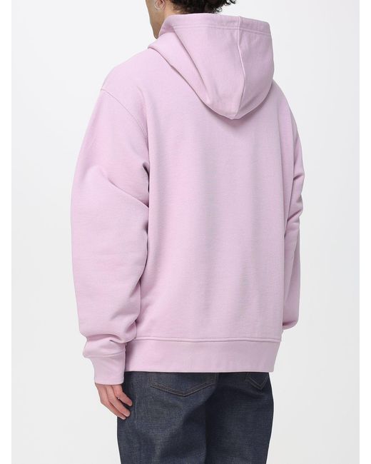 Marni Pink Cotton Hoodie With Logo for men