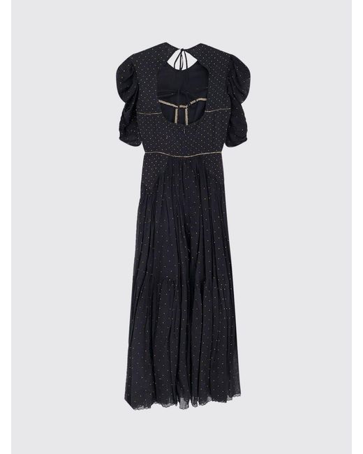 Isabel Marant Black Cotton Polka Dot Dress