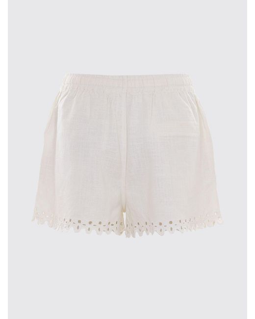 Isabel Marant White Cotton Jogging Shorts