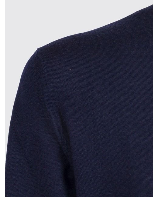 Fedeli Blue Virgin Wool Knit for men