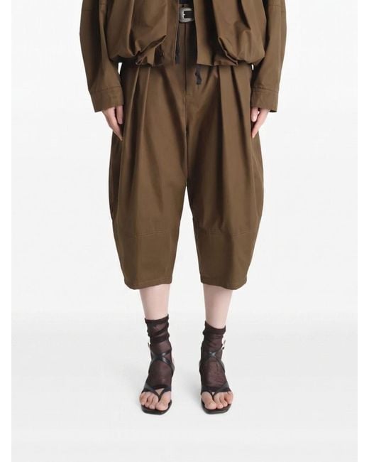 Lemaire Natural Cotton Balloon Bermuda Shorts