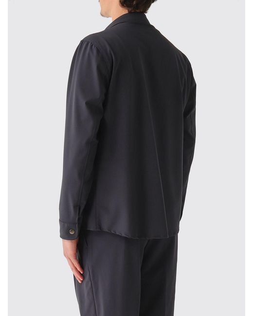 Briglia 1949 Gray Technical Fabric Shirt Jacket for men