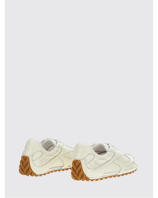Bottega Veneta White Orbit Flash Leather Sneakers for men
