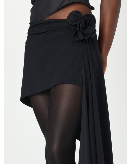Magda Butrym Blue Asymmetric Crêpe Skirt