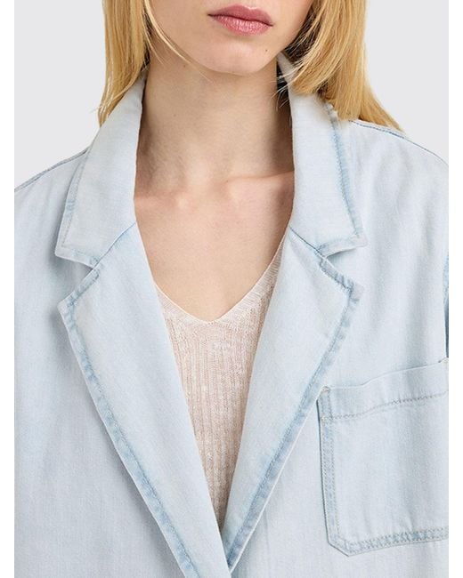 Momoní Gray MomonÌ Relaxed Fit Single-Breasted Cropped Blazer