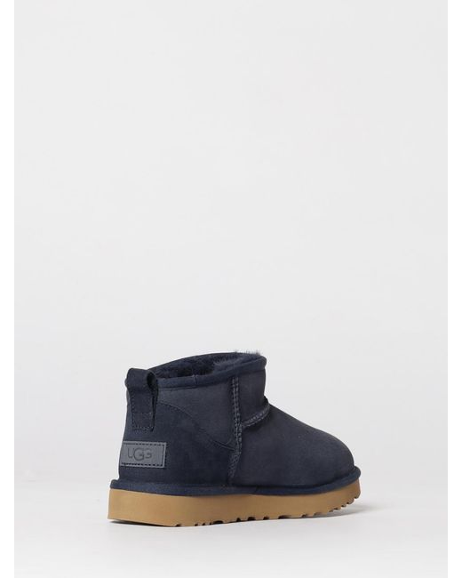Ugg Blue Classic Ultra Mini Suede Ankle Boots
