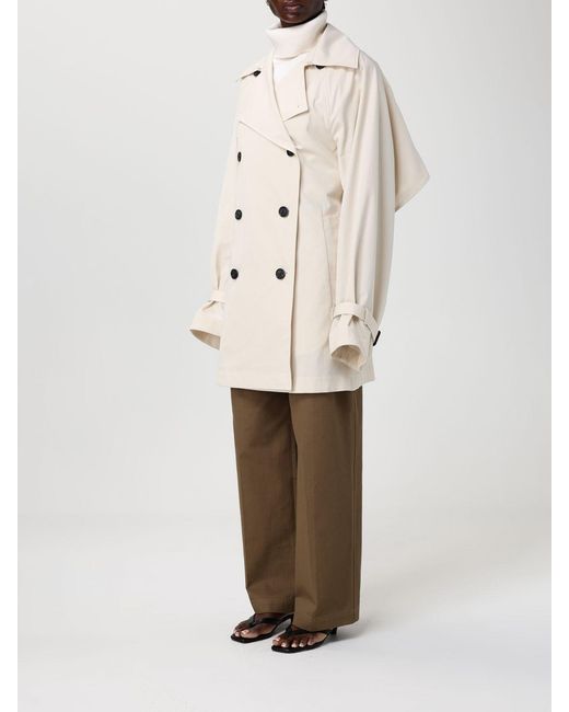 Totême Natural Cotton Double-Breasted Trench Coat