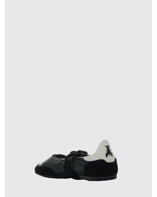 Patrizia Pepe White Dancing Skin Leather Ballerinas