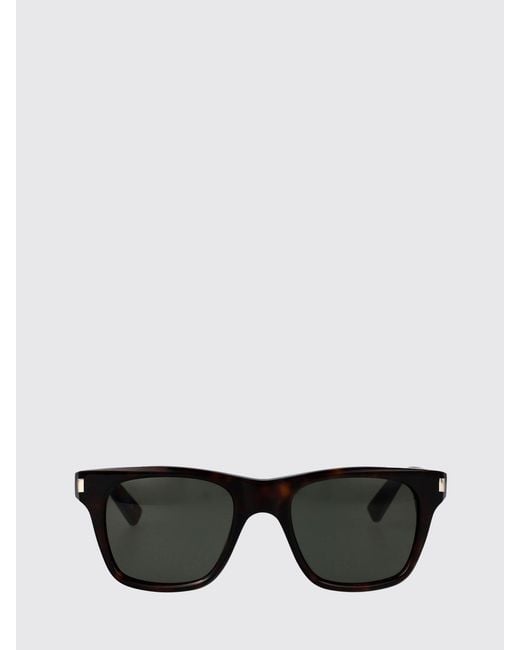Saint Laurent Black Cat-Eye Square Sunglasses for men