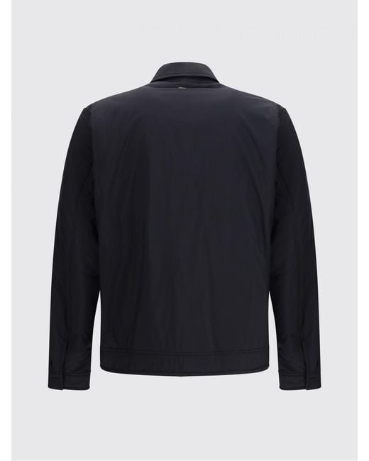 Herno Blue Padded Technical Fabric Shirt Jacket With Flap Pockets for men