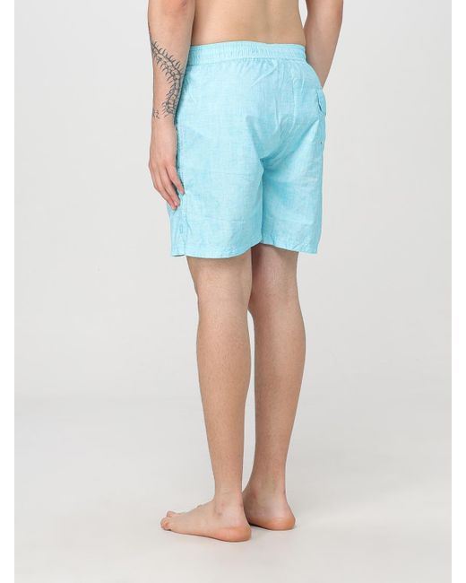 Paul & Shark Blue Swim Trunks Drawstring Waist for men