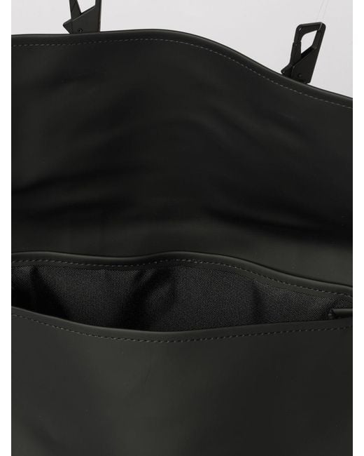 Rains Black Waterproof Msn Backpack for men