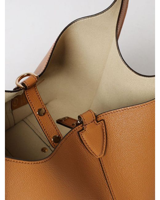Tod's Brown Mini T Timeless Leather Shopping Bag