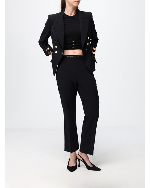 Elisabetta Franchi Black Polo Shirt
