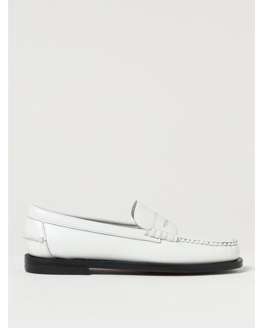 Sebago White Mokassins Damen