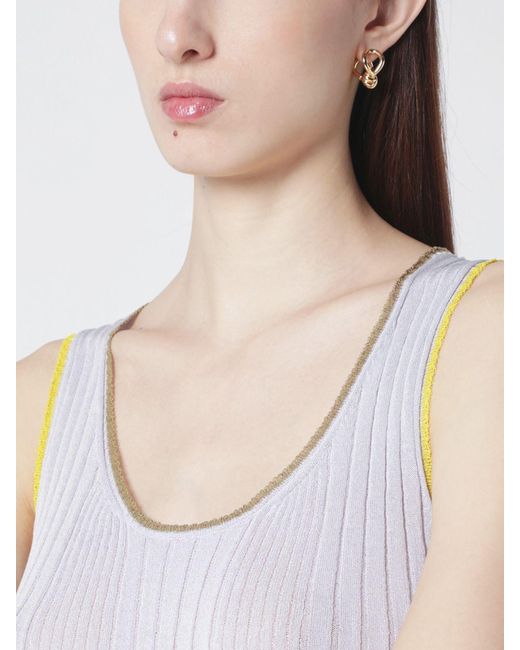 Roberto Collina White Viscose Knit Top