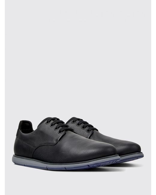 Camper Black Smith Grained Leather Derbies for men