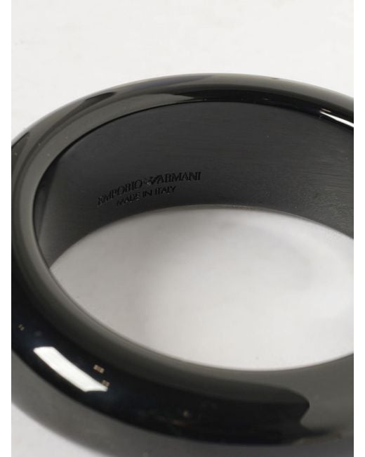 Emporio Armani Black Resin Bracelet