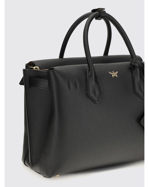 MCM Black Milla Medium Bag