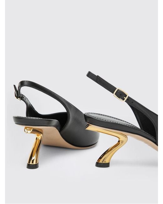 Ferragamo Black High Heel Shoes