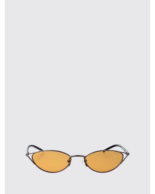 McQueen White Am0563S Acetate And Metal Sunglasses