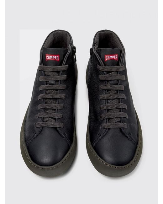 Camper White Peu Touring Leather Sneakers