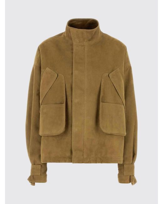 The Attico Natural Lamb Suede Jacket